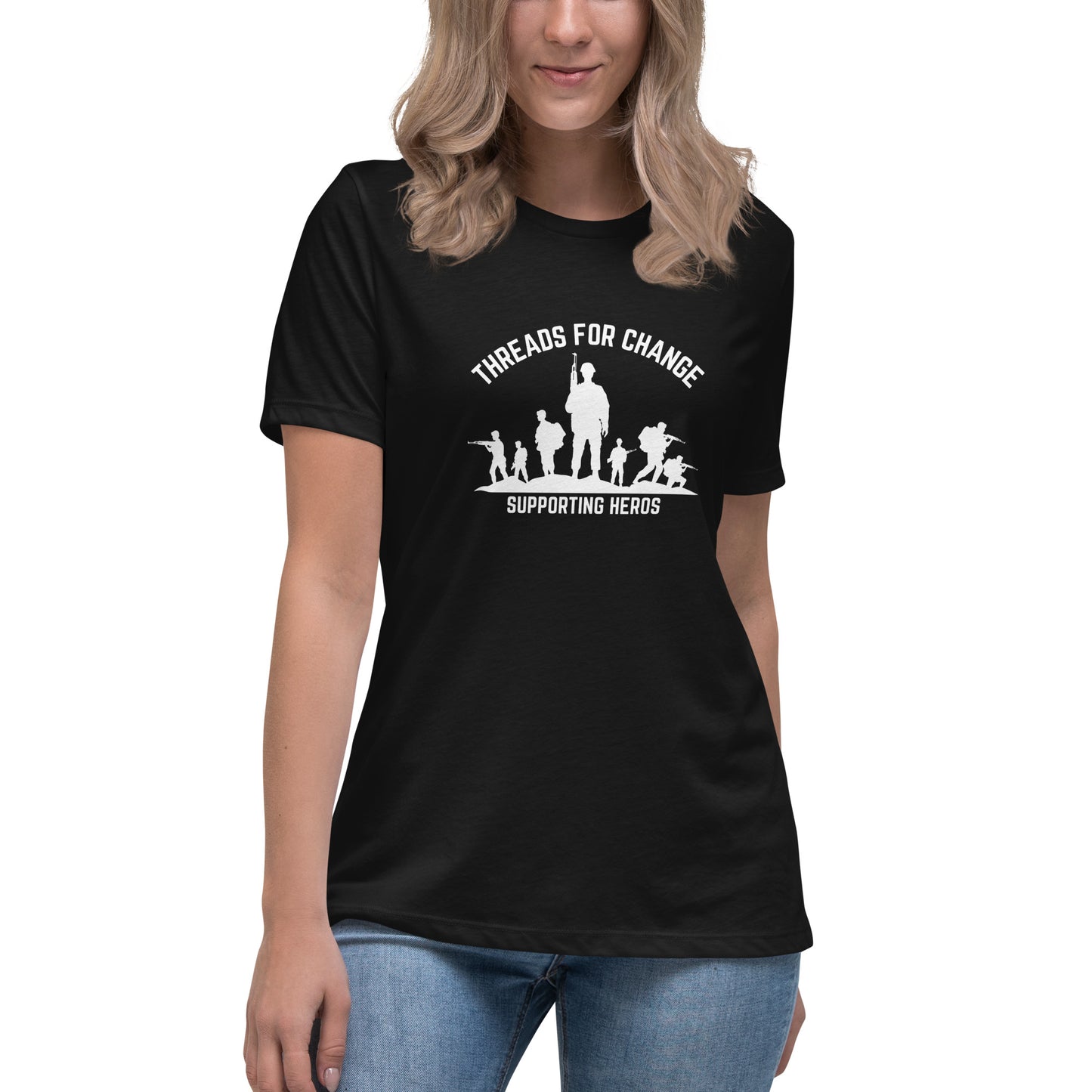 Supporting Heros Women's Relaxed T-Shirt